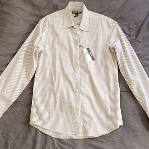 Michael Kors Print Long-Sleeve Men Shirt